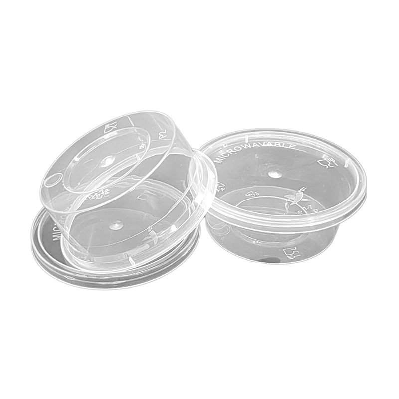 PP plastik menteşeli kap